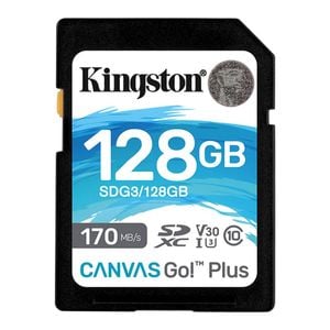 Kingston Canvas Go! Plus Memory Card 128 GB SD Class 10 UHS-I [SDG3/128GB]