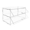 Provecta 2-Tier Clear Acrylic Bakery Display Case with Lid – Countertop Stand for Cakes, Donuts, Pastries