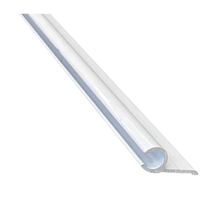 Metal Mate 27.95 x 12.7 x 1.7mm 3m Aluminium Section Sail Track - White