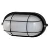 Arlec Black Oval Caged Bunker Light
