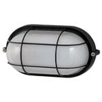 Arlec Black Oval Caged Bunker Light