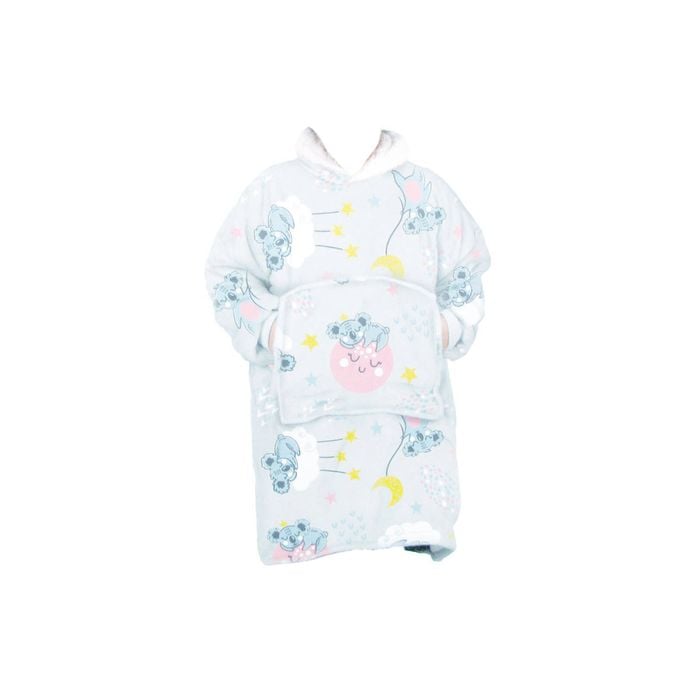 Bloomington Girls Comfy Warm Blanket Hoodie with Sherpa Fleece Reverse Koala