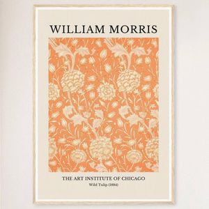 Galrie William Morris Wild Tulip Print from The Art Institute of Chicago (1884)-Wall Art, Wood Frame, A3 30 x 42cm (12 x 16inch)
