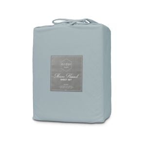 Ardor Boudior Micro Flannel Sheet Set Single Bed Blue