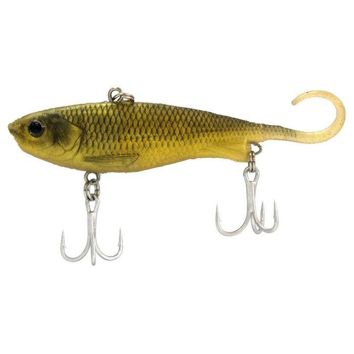 110mm Zerek Fish Trap Soft Vibe Lure - Col GH - Gold Herring - Sinking Crankbait Fishing Lure