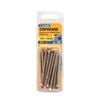 Zenith 10G x 65mm Gold Passivated Countersunk Rib Head Chipboard Screws - 14 Pack