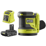 Ryobi 18V ONE+ 125mm 2.0Ah Random Orbital Sander Kit