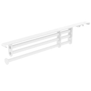 Flexi Storage Home Solutions 350-550 x 20 x 70mm White Extendable Valet Rod