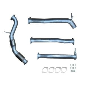 Ignite Exhausts Turbo Back For Ford Px Ranger 2.2l 3" Cat/diff Pipe Raw Aluminised Steel