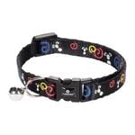 Flamingo 20-35cm Black Mouse Motif Ziggi Cat Collar