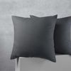 Accessorize Bedroom Collection 65cm x 65cm Charcoal European Cotton Polyester 2 Pack Pillowcases