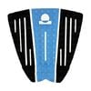 Summer vibes 3-Piece Grom Size Surfboard Tail Pad / Deck Grip / Traction - Blue