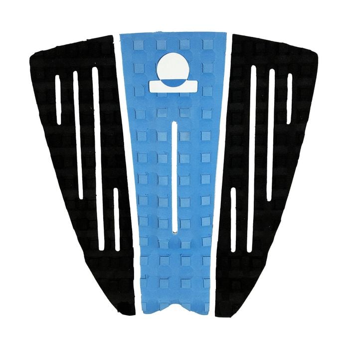 Summer vibes 3-Piece Grom Size Surfboard Tail Pad / Deck Grip / Traction - Blue