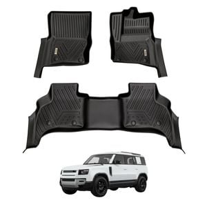 AUSGO Car Floor Mats for Land Rover Defender L663 Series 110 5-Seat 2020-Onwards All-Weather Floor Liners