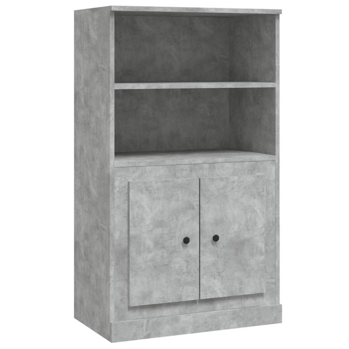 vidaXL Highboard Storage Buffet Side Cabinet Concrete Grey