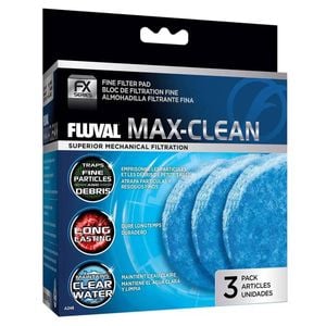 Fluval FX2 FX4 FX6 Max Clean Fine Filter Pads (3 Pack)