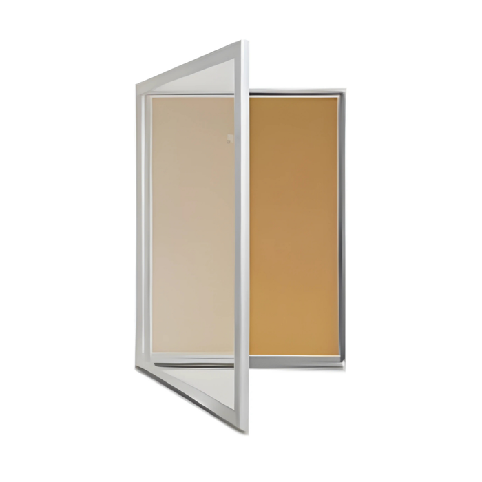 TX Weather Resistant Lockable Outdoor Cork Notice Case 590x760mm