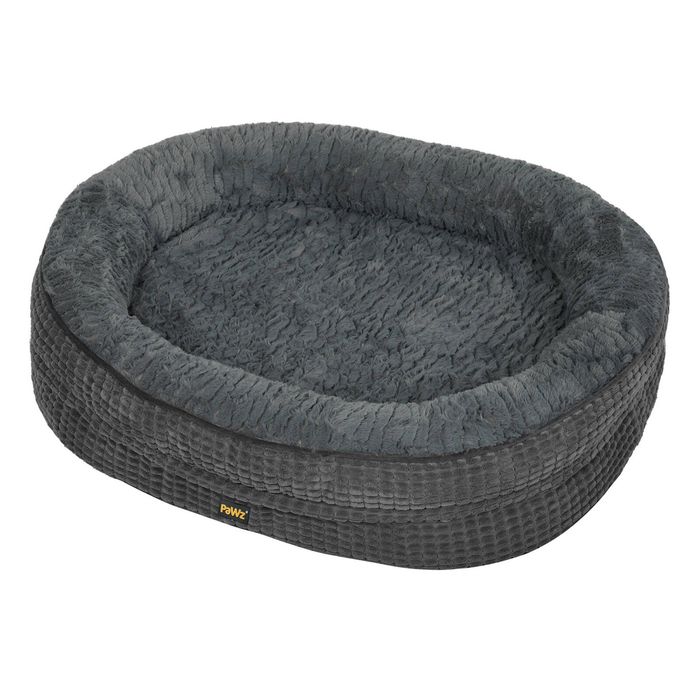 PaWz Orthopedic Dog Bed Memory Foam Support Large Dogs Outdoor Grey