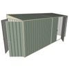 Build-a-Shed 1.5 x 4.5 x 2m Single Hinged Side Door Skillion Shed - Green