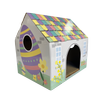 Baxter Bone Easter Cardboard Cat House with Scratcher Insert