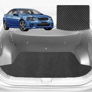 6D Diamond Car Boot Mat for Holden Commodore (VF)2013-2017-Cargo Mat-Black-Outback GT