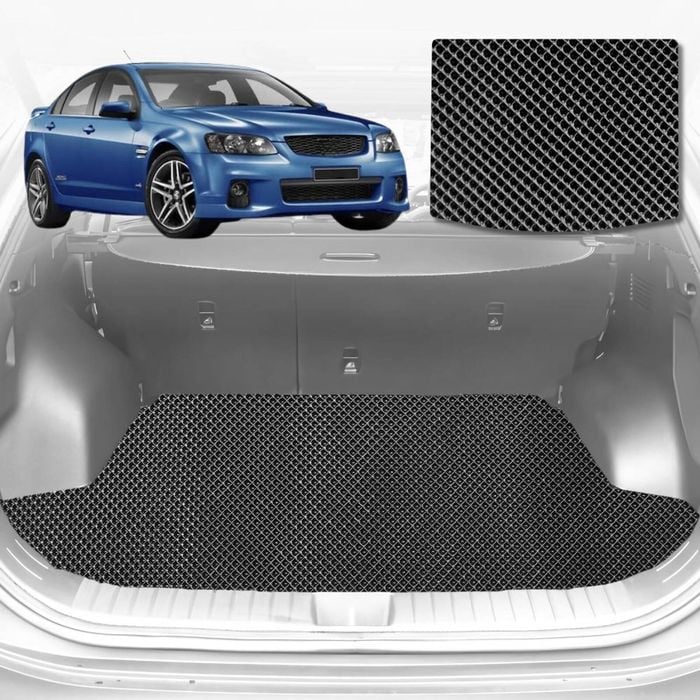 6D Diamond Car Boot Mat for Holden Commodore (VF)2013-2017-Cargo Mat-Black-Outback GT