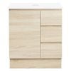 CIBO 750mm Coast Nordic Full Height Bathroom Vanity With Solid Surface Top