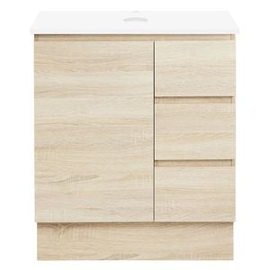 CIBO 750mm Coast Nordic Full Height Bathroom Vanity With Solid Surface Top