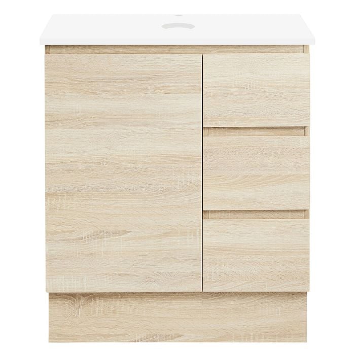 CIBO 750mm Coast Nordic Full Height Bathroom Vanity With Solid Surface Top