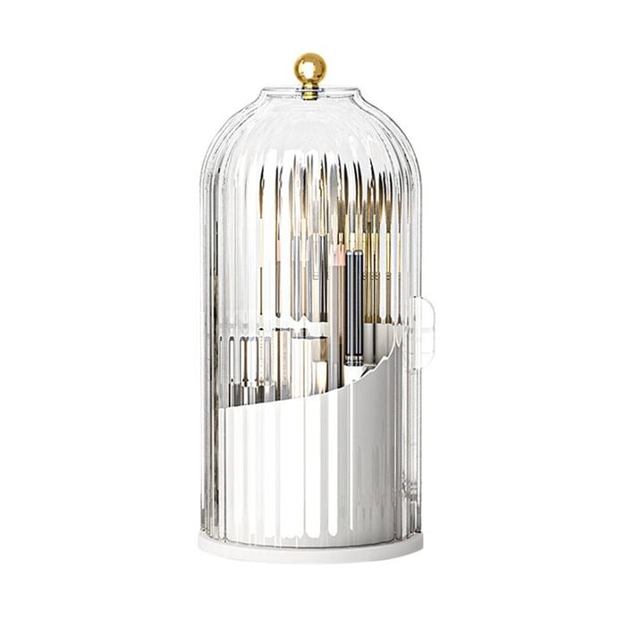 Catzon Makeup Brush Holder Organizer with Clear Lid