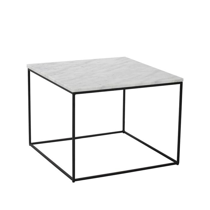 Modern Furniture LUCIO Marble Coffee Table 60cm - White