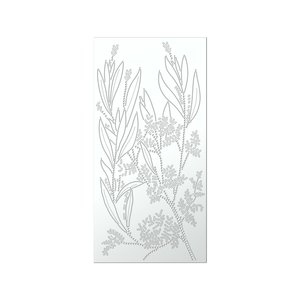 Walpix 1775 x 875 x 2mm White Satin Perforated Aluminium Folded Profile Grevillia Decorative Screen