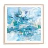 Artey | Exuding Summer Blue - Framed Print - Natural Frame - 50 x 50cm