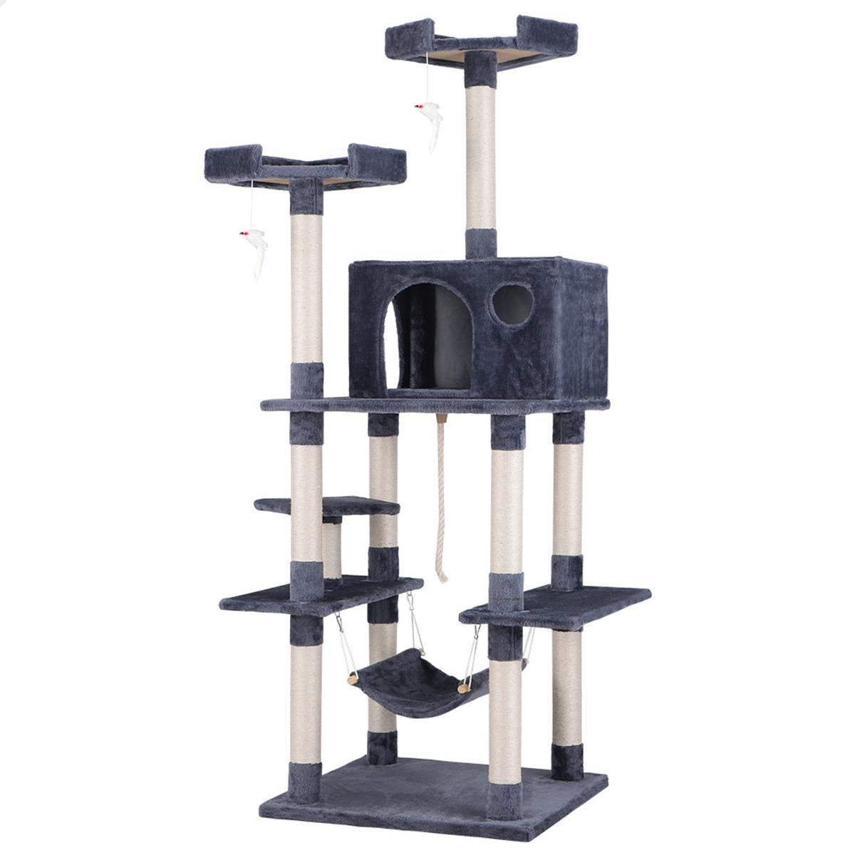 BEASTIE 184cm Grey Kitten Cat Scratching Tree Bunnings Australia