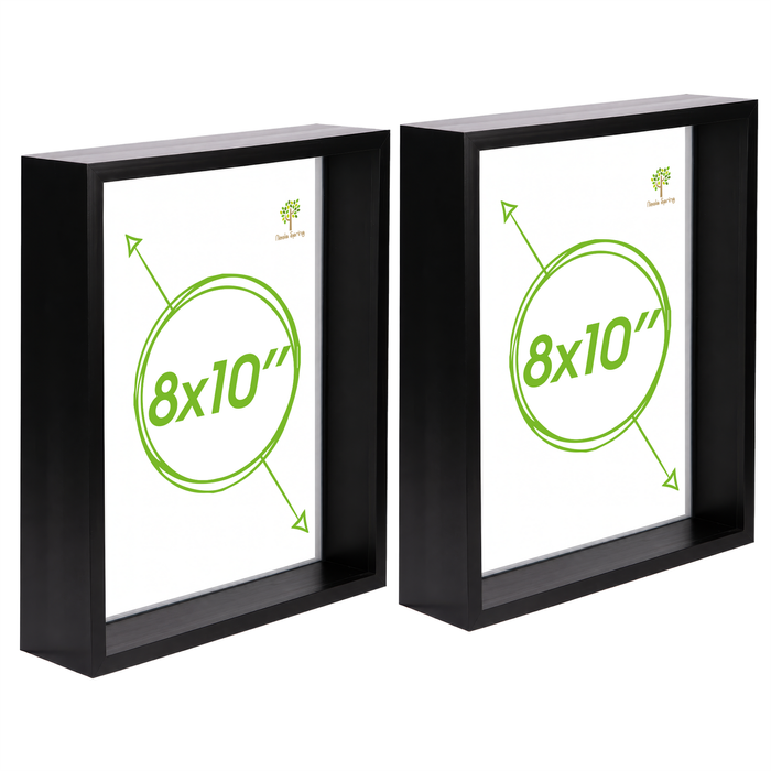 Nicola Spring 3d Deep Box Photo Frames - 8 X 10" - Pack Of 2