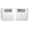 ALFORDSON 2x Bedside Table White