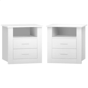 ALFORDSON 2x Bedside Table White