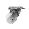 Move It 80mm 120kg White Polypropylene Swivel Plate Castor