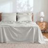 Dreamaker Linen Cotton Sheet Set Dove Grey King Bed