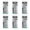 6x 4pc Topchef Stainless Steel Seafood Barbeque Skewers Set 17cm Silver