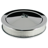 Air Cleaner Chrome 14" x 3" Recessed Base 5-1/8" Neck Holley, Edelbrock, Rochester, Quadrajet