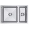 SINX 740 x 450mm Stainless Steel CUBE Double Sink Bowl