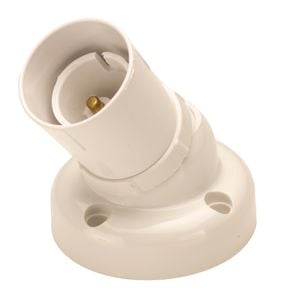 HPM Lamp Holder with Adjustable Angle - White