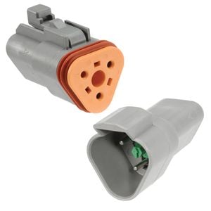 NARVA 3-Way Male/Female Deutsch Connector With Wedges And Size 16 Terminals Kit (Pair)