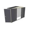 Build-a-Shed 3.0 x 0.8 x 2.3m Double Sliding and Single Hinge Door Narrow Shed - Grey