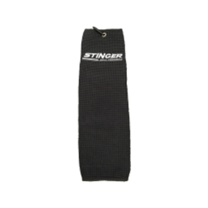Stinger Golf Microfibre Towel Black 520mm x 450mm