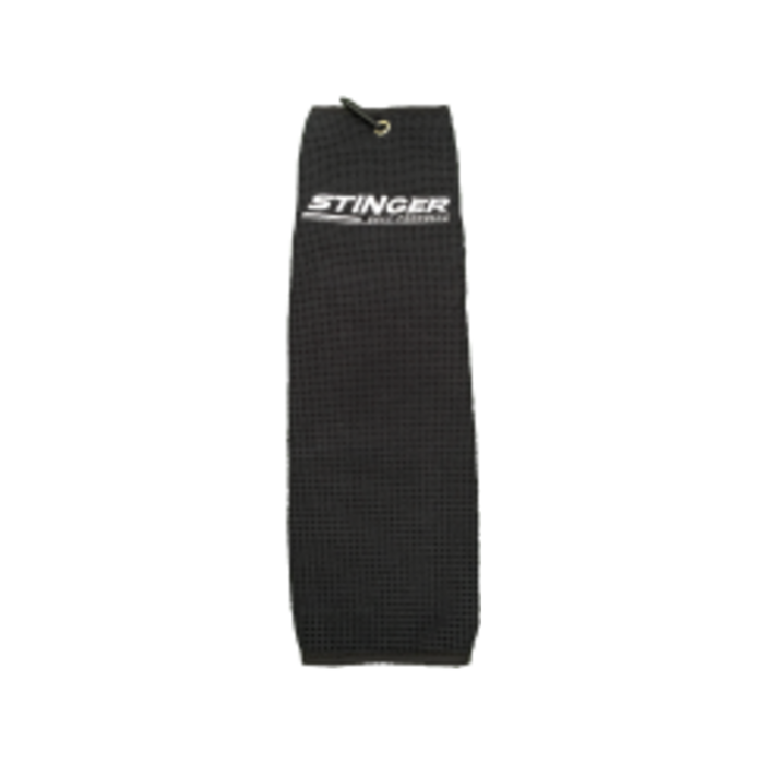 Stinger Golf Microfibre Towel Black 520mm x 450mm