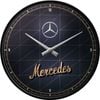 Nostalgic Art 30cm Mercedes-Benz Silver/Gold Round Home/Office Wall Clock