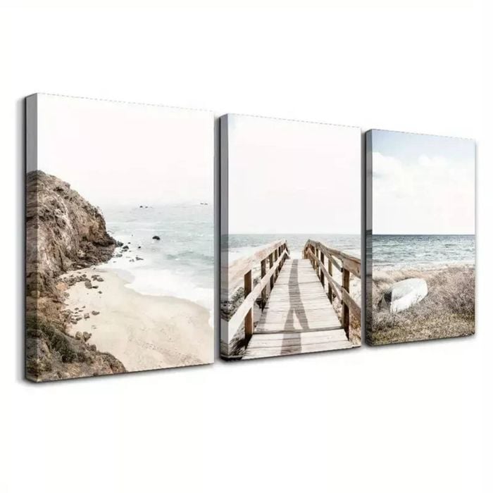 3 Set of Coastal Mural Print 100% Australian Made 3 x 40x60cm  (Stretched)