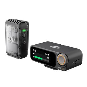 DJI Mic 2 (1 Transmitter + 1 Receiver) Wireless Microphone (For Android, iPhone, PC, Camera)